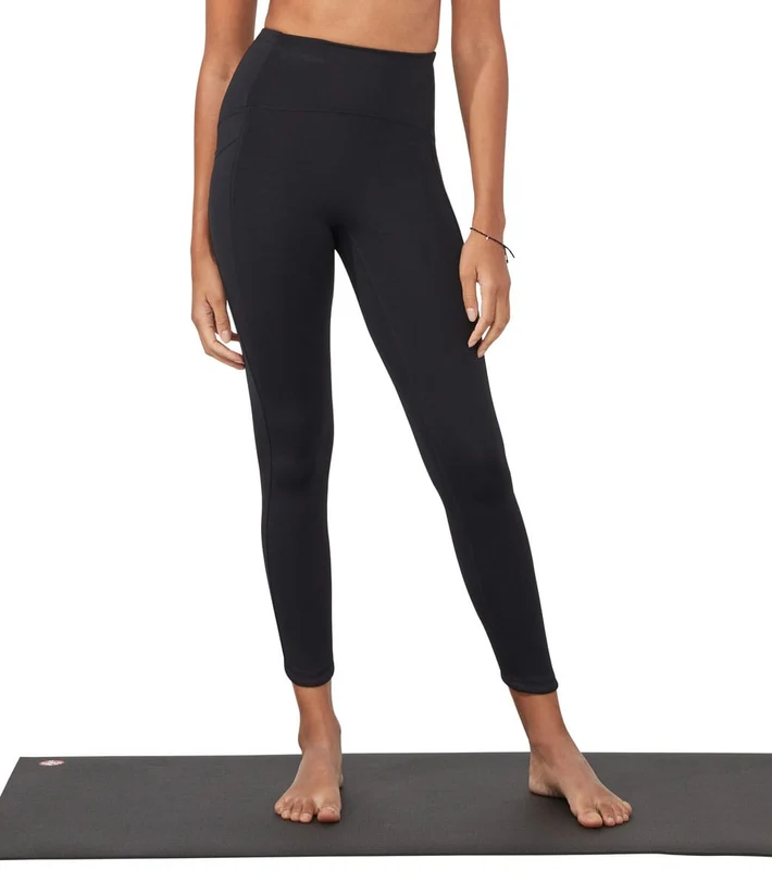 Manduka Pro High Waisted 7/8 Yoga Leggings Black / XS