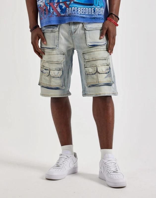 WAIMEA Denim Cargo Shorts 42
