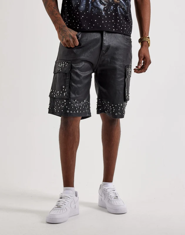 WAIMEA Embellished Cargo Shorts 30