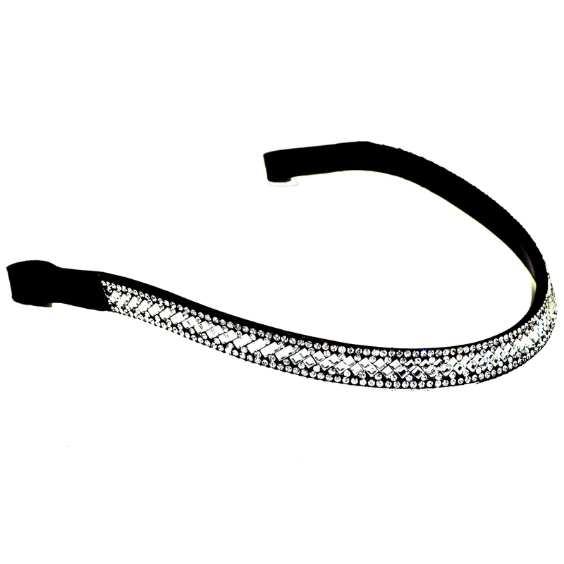 Nunn Finer Margot Browband Black Leather / Horse