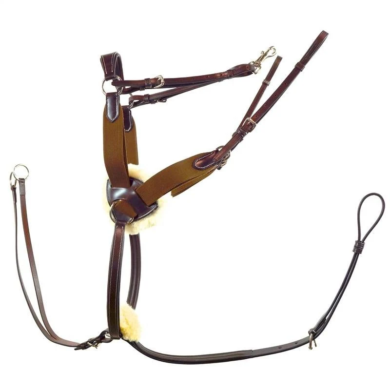 Nunn Finer 5-Way Breastplate Black/Zinc / Oversize