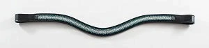 Nunn Finer Klara Browband with Crystals Black/Silver / Horse