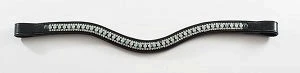 Nunn Finer Luise Browband with Crystals Black/White/Gold / Oversize