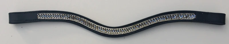 Nunn Finer Trula Browband Black w/Silver / Horse