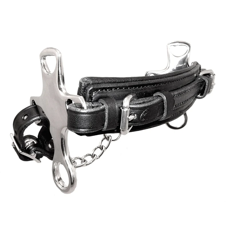 Nunn Finer Crossroad Hackamore Black/Leather / 4-1/4"L x 3"W