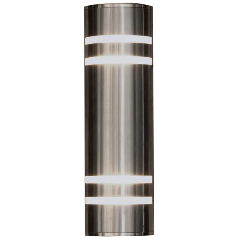 Artika Voltz Outdoor Cylindrical Wall Sconce - Stainless Steel - LED