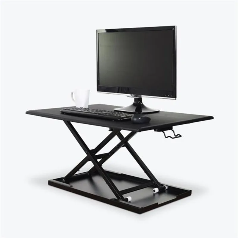 Luxor Pneumatic Standing Desk Converter - Black