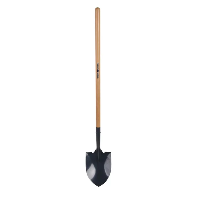Project Source 44-in Wood Handle Digging Shovel