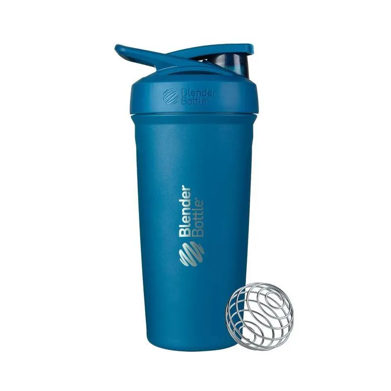 Coqueteleira Blender Bottle Strada Térmica 710ml Azul Oceano