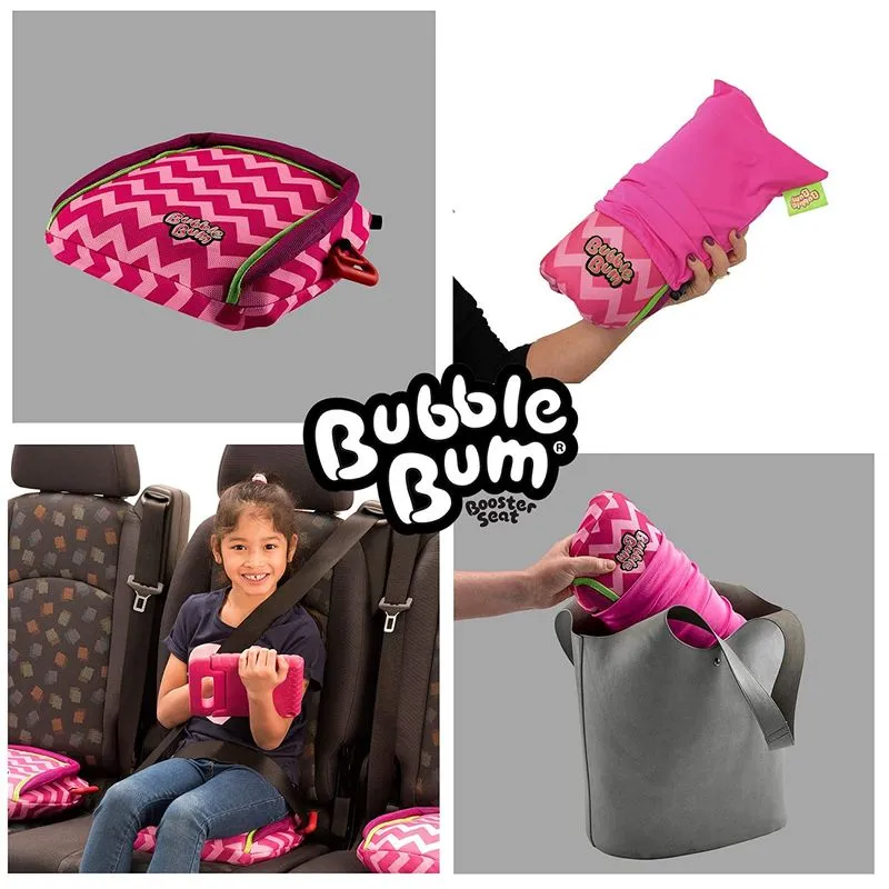Assento De Carro Inflável Sem Encosto Booster Bubblebum Pink
