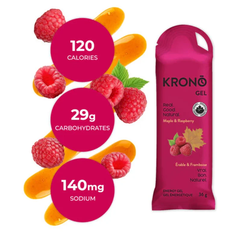 Krono Nutrition Energy Gels Maple & Raspberry