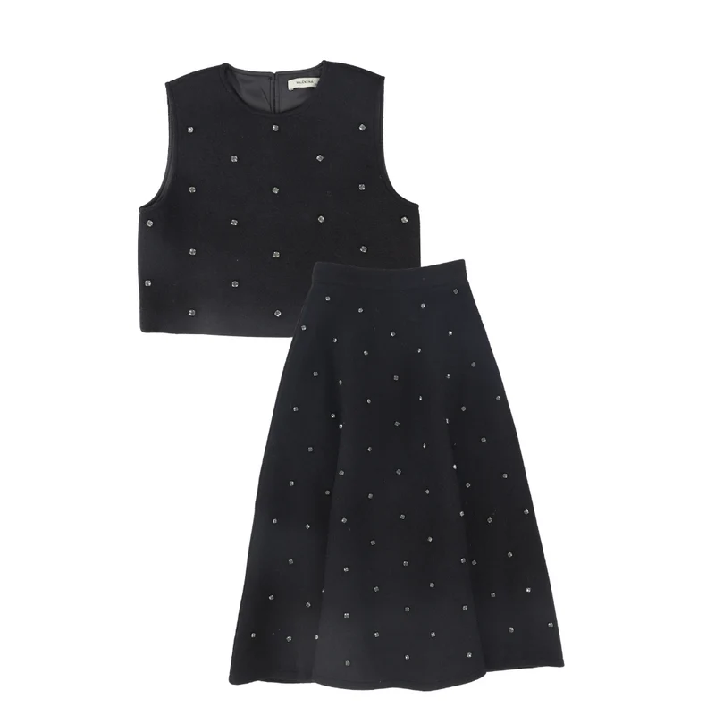 VALENTINA BLACK JEWEL WOOL SET [FINAL SALE] XXL / S