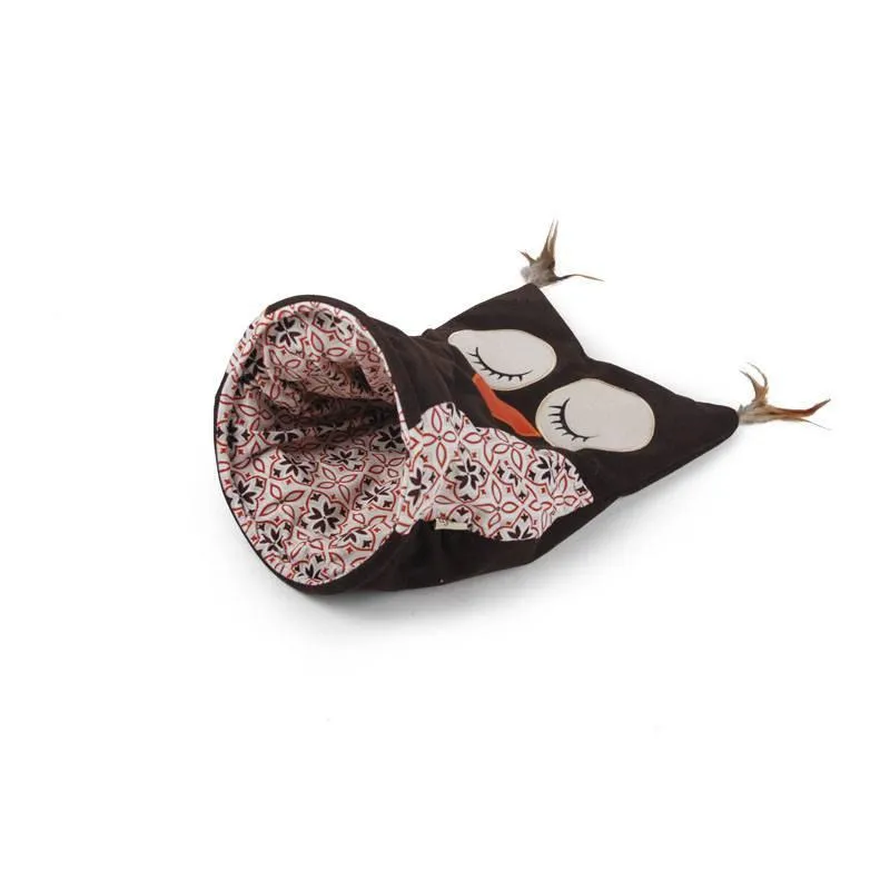 Saco Para Gatos Coruja Vintage Castanho - Afp
