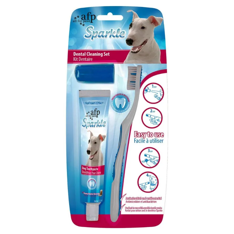 Set de Limpieza Dental para Perro: Pasta + Cepillo AFP