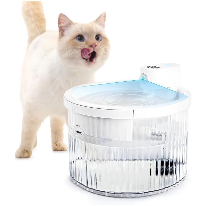 Fuente de Agua para Mascotas 2 L Inalámbrica Recargable