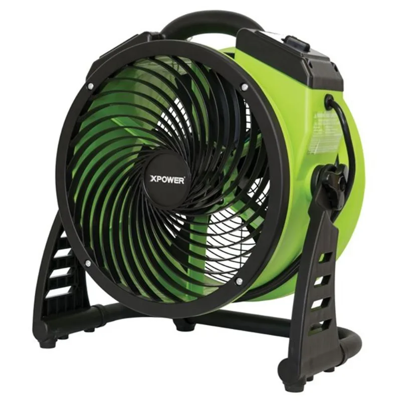 XPOWER FC-200 Multipurpose Pro Air Circulator Utility Fan - 13-in - Green