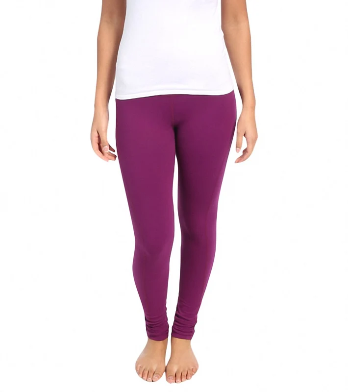 Beyond Yoga Women's Side Panel Long Yoga Leggings Plum Wine / XL