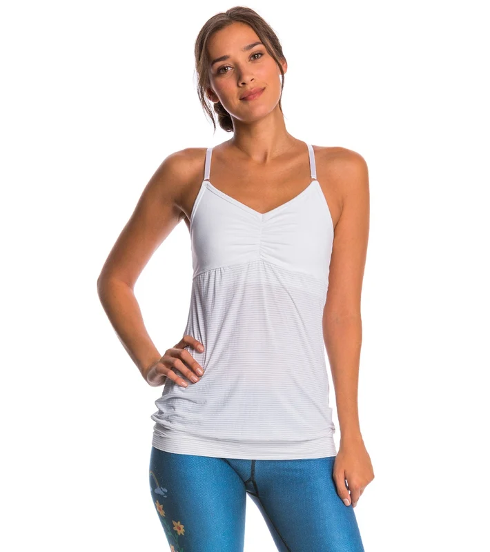 Beyond Yoga Low Back Yoga Cami Tank Top White / XL