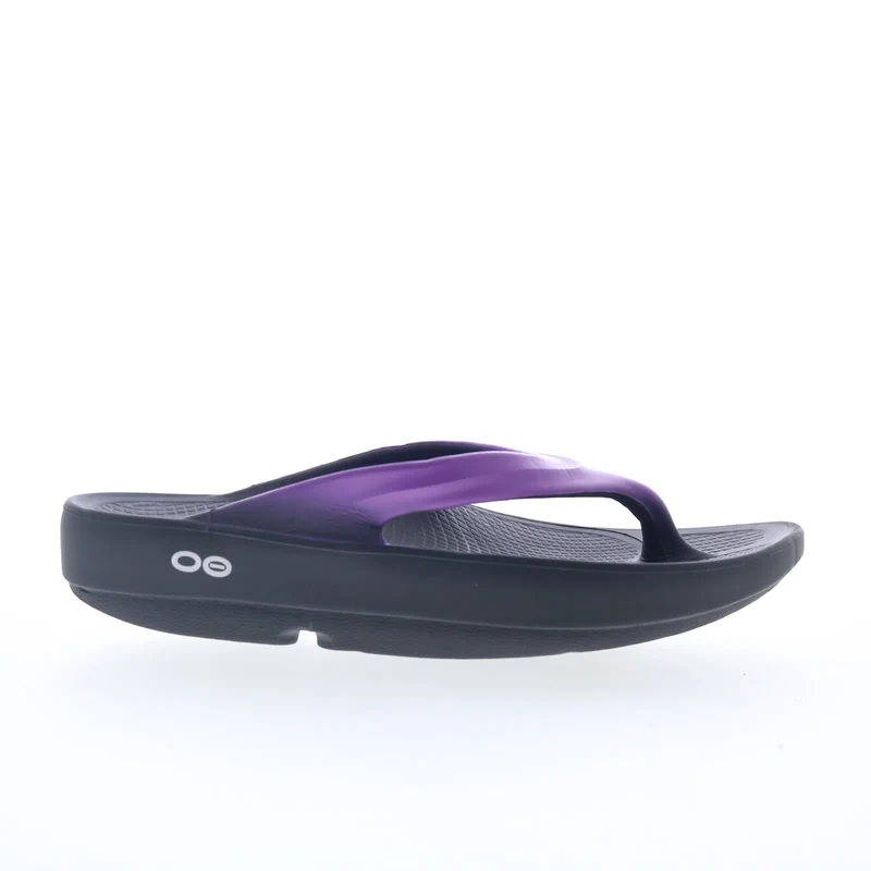 Oofos Oolala 1400 Womens Purple Synthetic Slip On Flip-Flops Sandals Shoes 5