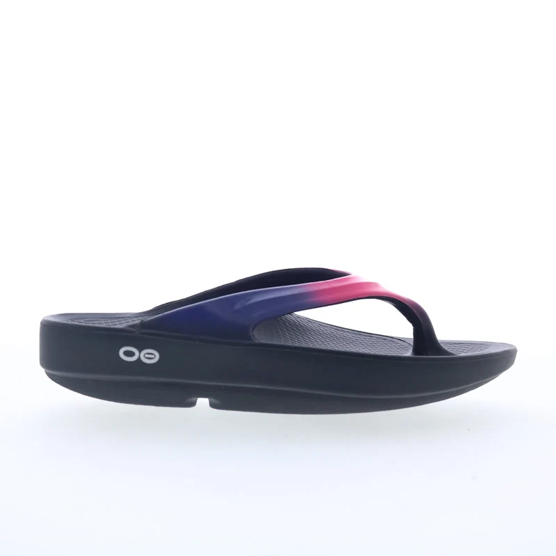 Oofos Oolala 1400 Womens Pink Synthetic Slip On Flip-Flops Sandals Shoes 5