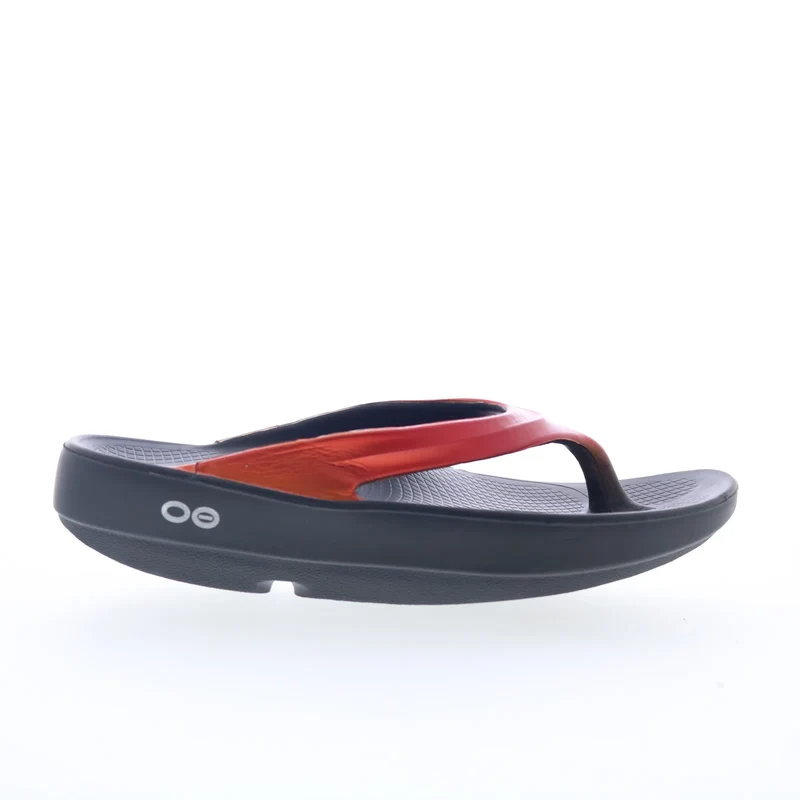 Oofos Oolala 1401 Womens Red Synthetic Slip On Flip-Flops Sandals Shoes 5
