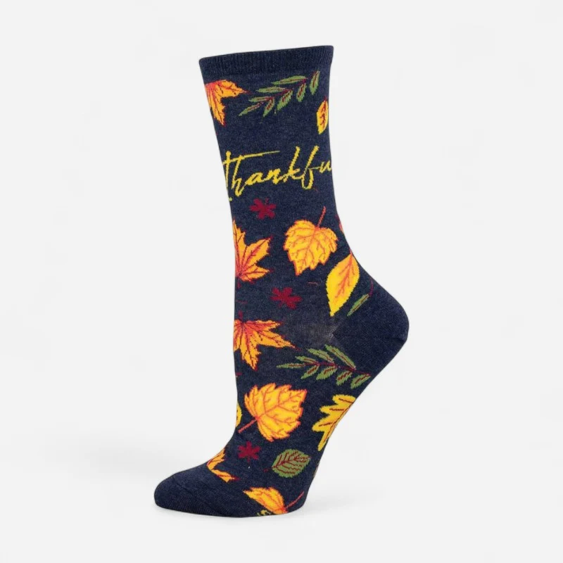 Socksmith Thankful For Fall Navy Heather / OS / Medium