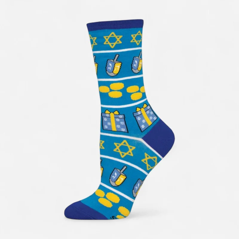 Socksmith Hanukkah Icons Blue / OS / Medium