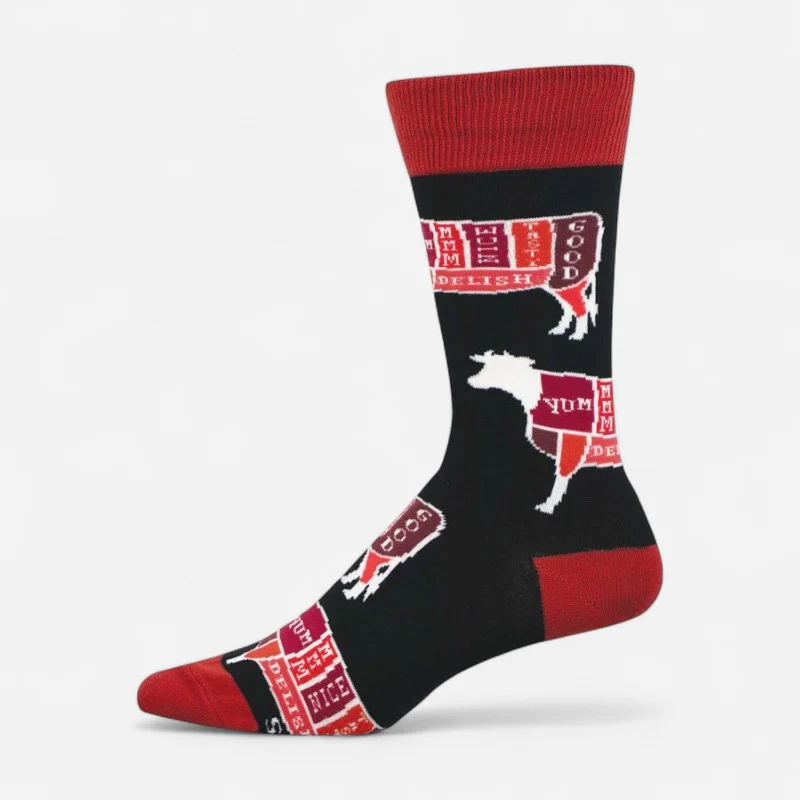 Socksmith Men's Cattle Cuts Black / OS / Medium