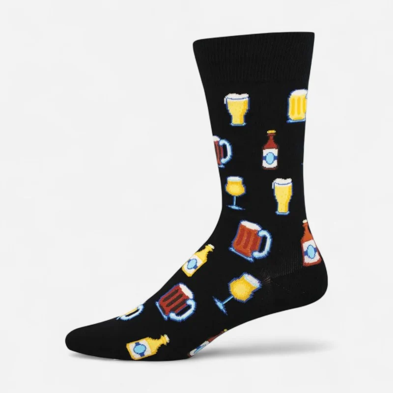 Socksmith Men's Get Your Beer Glasses On Black / OS / Medium