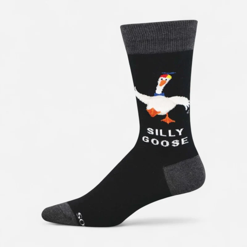 Socksmith Men's Silly Goose Black / OS / Medium
