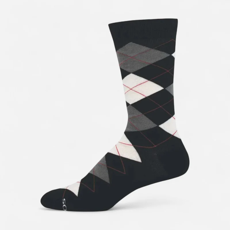 Socksmith Men's Bamboo Argyle Black / OS / Medium