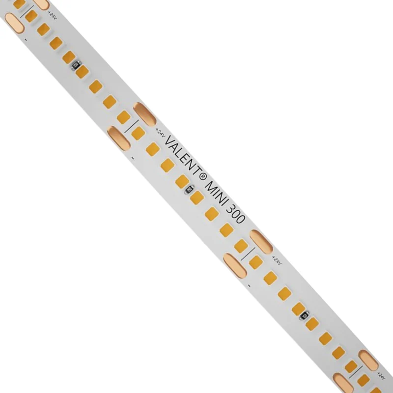 Diode LED VALENT® Mini 8mm LED Tape Light, 24V, 2400K–5000K 100ft / 300+ / 2400K Amber White