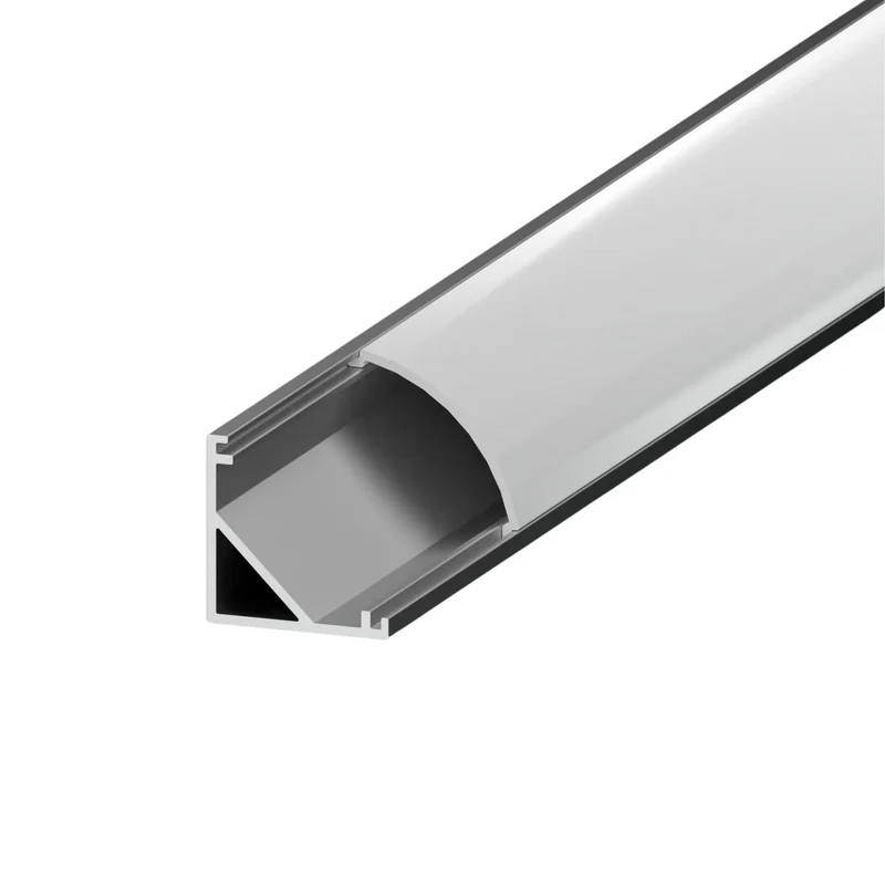 Diode LED DI-CHB-S45 S45-Series Rounded Corner Channel with Frosted Lens 48 in. / White