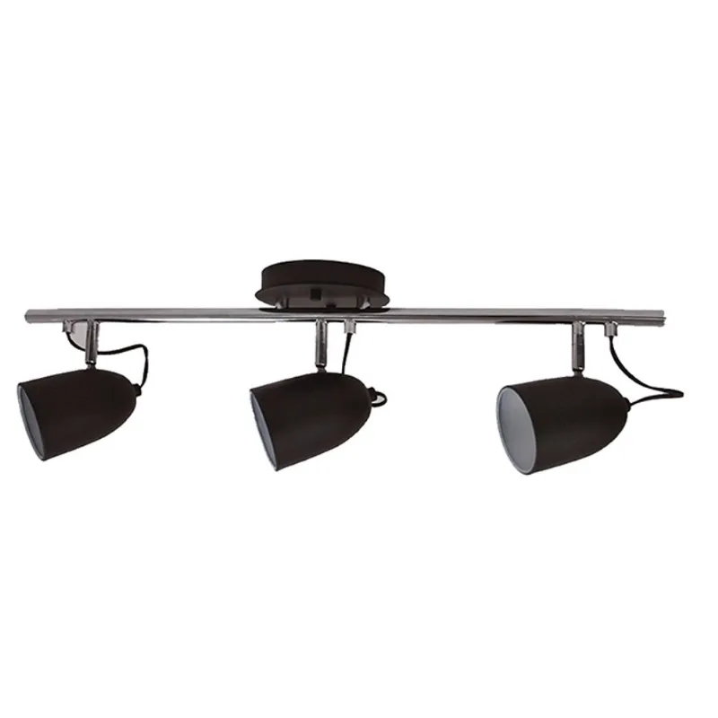 Track Light - 3 Lights - 25" - Steel - Chrome/Matte Black