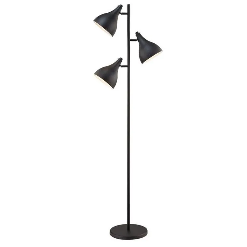 VALU+ 65-in Black Floor Lamp 3-Lights