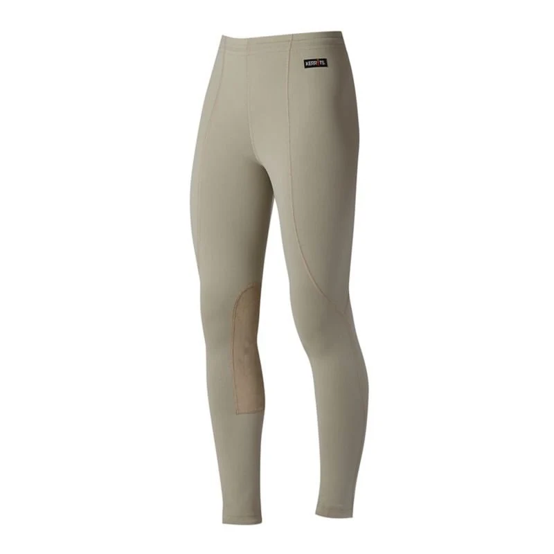 Kerrits Kids Knee Patch Tights Tan / X-Large