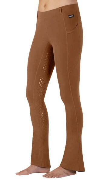 Kerrits Ladies Ice Fil Full Seat Bootcut Tights Acorn / Small Regular