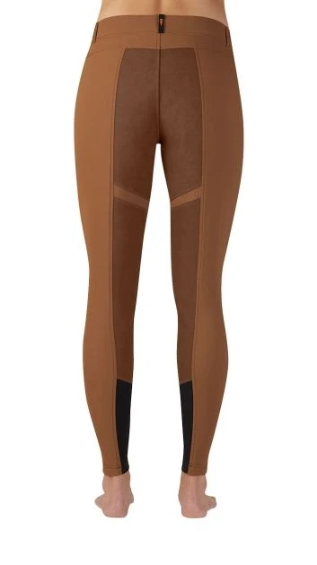 Kerrits Ladies Cross-Over Full Seat Breeches Dark Acorn / X-Large
