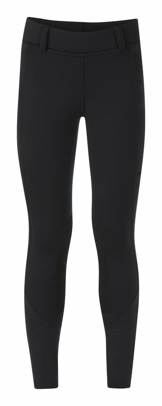 Kerrits Kids Sit Tight Wind Pro Knee Patch Tights Black / Large