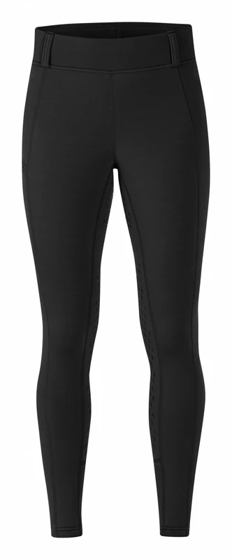 Kerrits Ladies Power Stretch Fleece Full Seat Pocket Riding Tights Black / X-Small