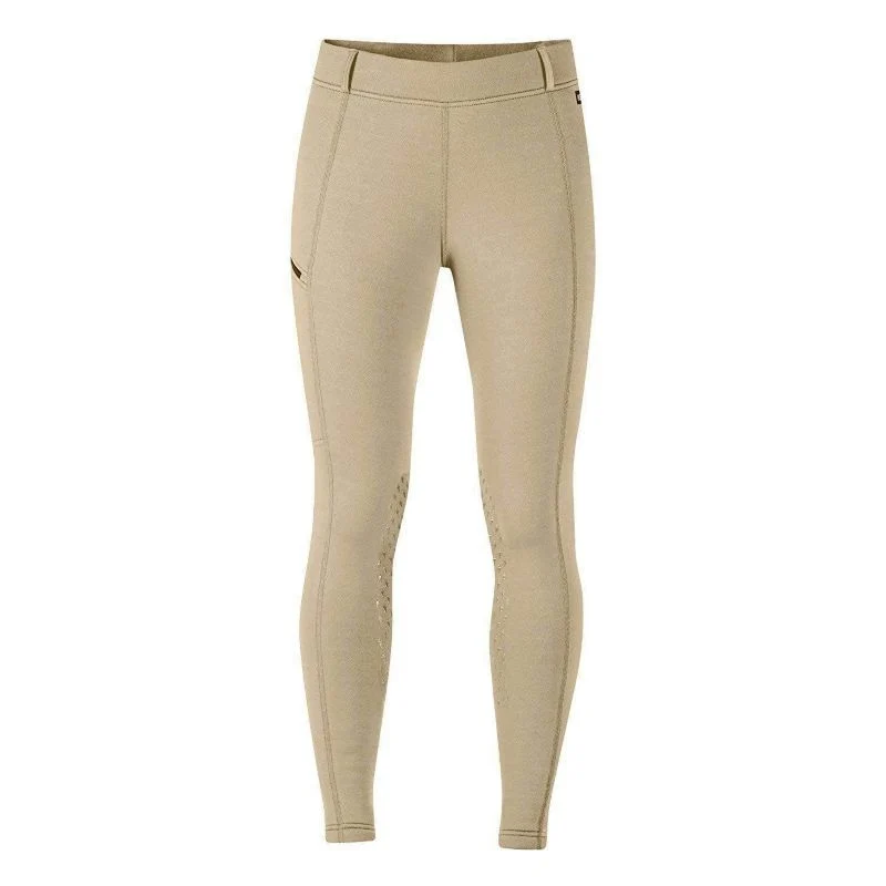 Kerrits Ladies Power Stretch Knee Patch Pocket Tights Tan / Medium