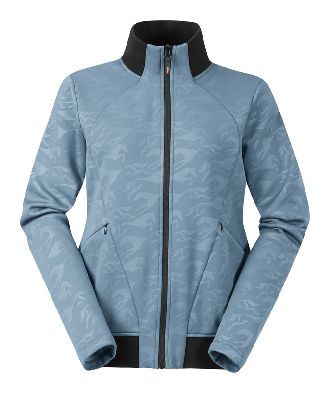 Kerrits Ladies Warm Up Fleece Jacket Ash Blue / Large
