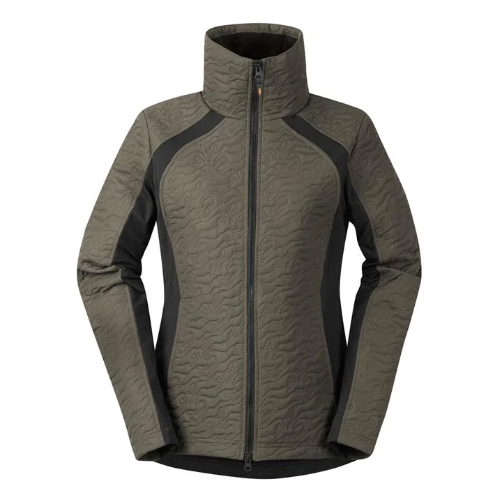 Kerrits Ladies Unbridled Horse Quilted Jacket Driftwood / 2X-Large