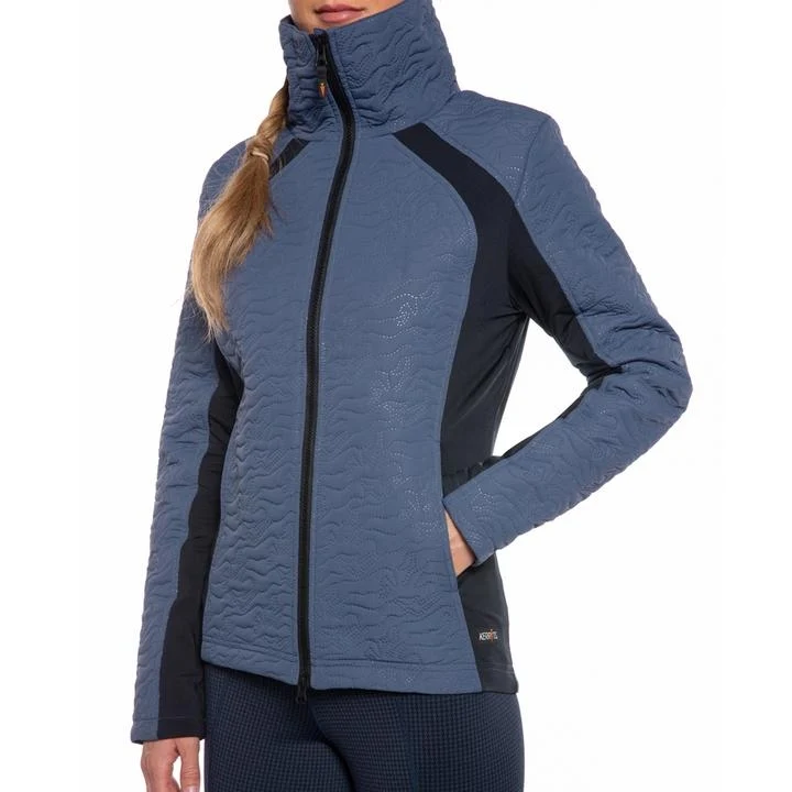 Kerrits Ladies Unbridled Horse Quilted Jacket Blue Shadow / 1X-Large