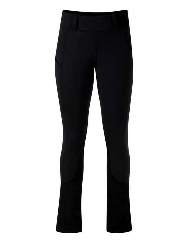 Kerrits Ladies Sit Tight Wind Pro Knee Patch Bootcut Breeches - Tall Black / Small