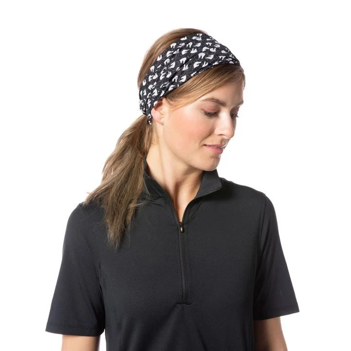 Kerrits Convertible Headband Black Pinwheel Horse / One Size