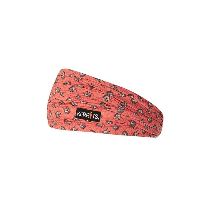 Kerrits Convertible Headband Coral Pinwheel Horse / One Size