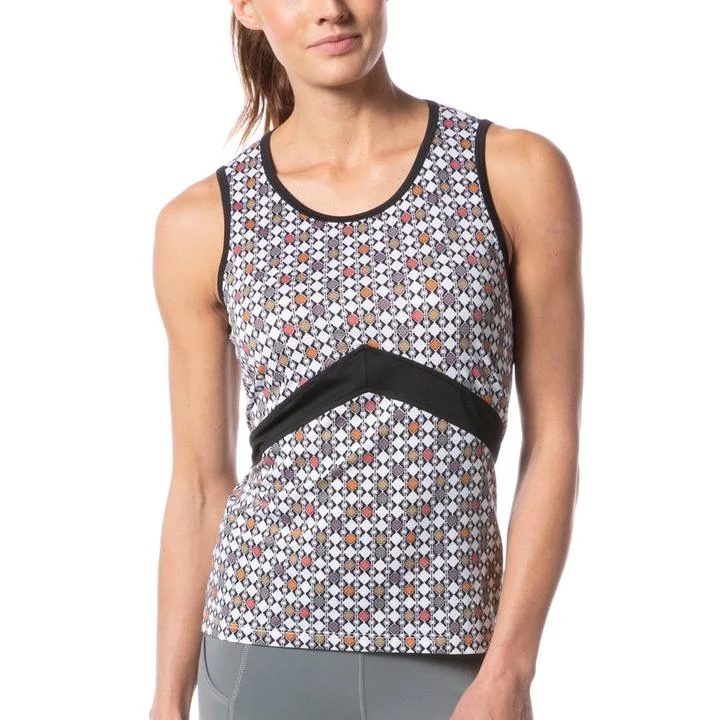 Kerrits Ladies Ice Fil Lite Tank Poppy Deco Bits / Medium