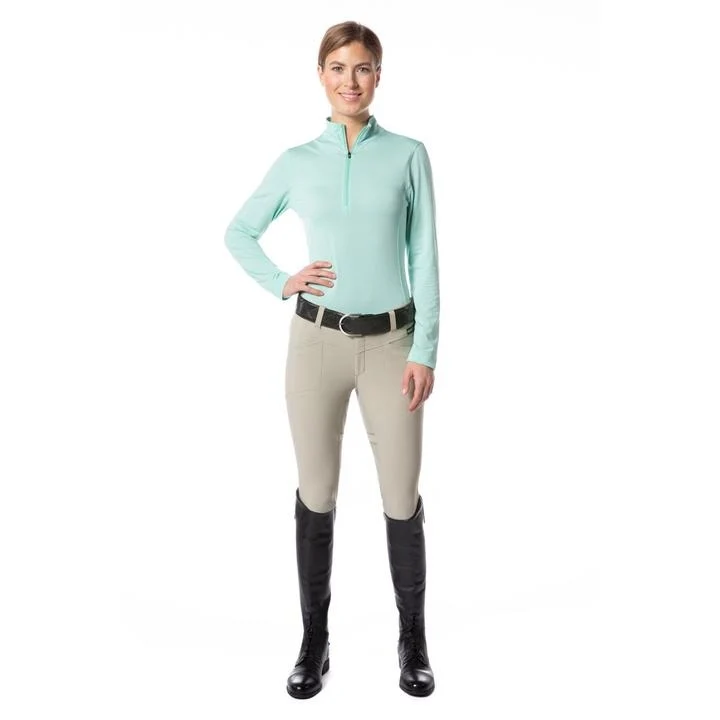 Kerrits Ladies Cross-Over II Full Seat Breeches Sand / 1X-Large