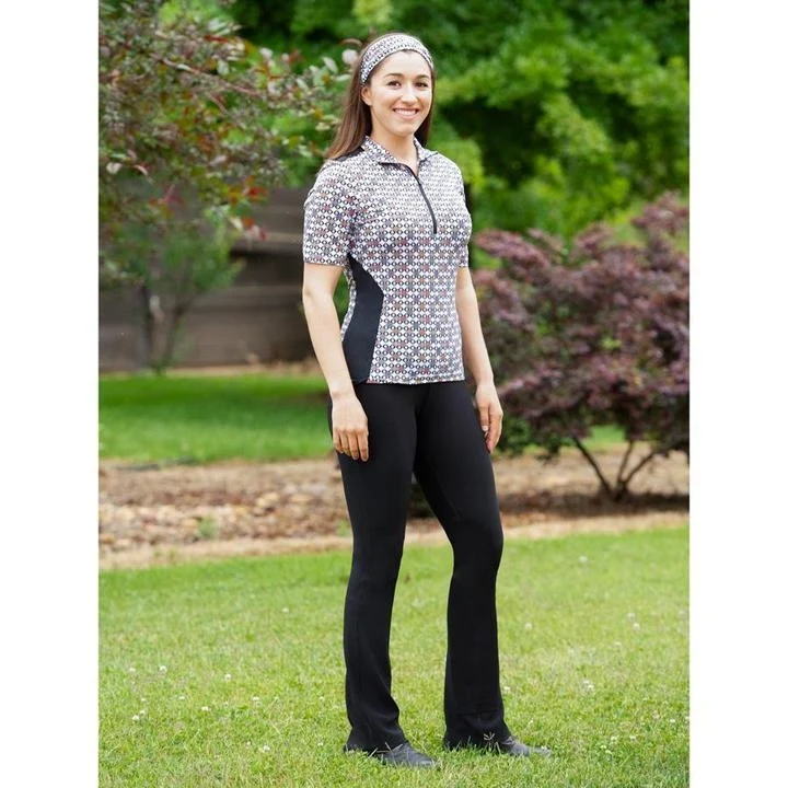 Kerrits Ladies Microcord Extended Knee Patch Bootcut Breeches - Tall Black / 1X-Large Tall